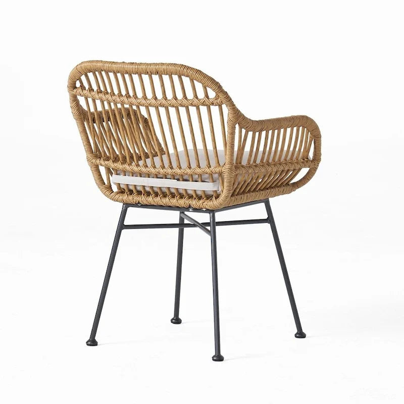 Sedie da patio in rattan per esterni set da 2 di Christopher Knight Home