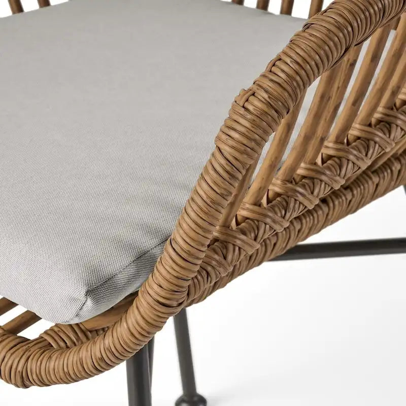 Sedie da patio in rattan per esterni set da 2 di Christopher Knight Home