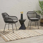 Sedie da patio in rattan per esterni set da 2 di Christopher Knight Home