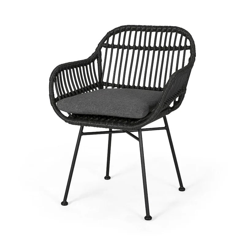 Sedie da patio in rattan per esterni set da 2 di Christopher Knight Home