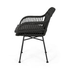 Sedie da patio in rattan per esterni set da 2 di Christopher Knight Home