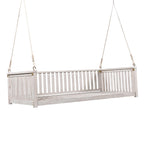 Letto a dondolo matrimoniale da giardino, stile minimalista per patio