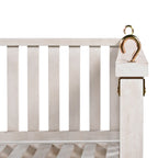 Letto a dondolo matrimoniale da giardino, stile minimalista per patio