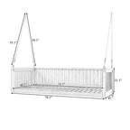 Letto a dondolo matrimoniale da giardino, stile minimalista per patio