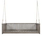 Letto a dondolo matrimoniale da giardino, stile minimalista per patio