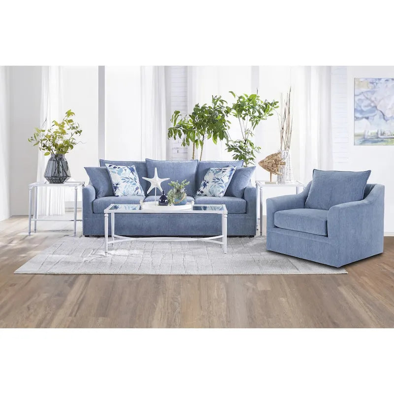 Poltrona girevole "Anatasia Pillow Back" di New Classic Furniture, Prodotto negli Stati Uniti