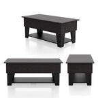 Tavolino da caffè DH BASIC Modern 39 pollici con piano sollevabile, luci LED a 16 colori e vano portaoggetti nascosto