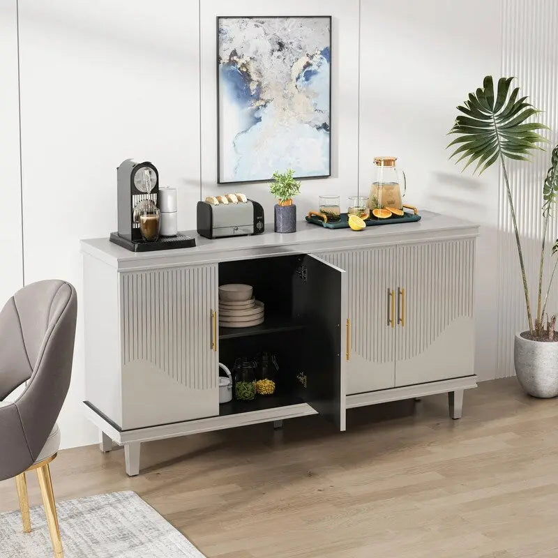 Grande armadio a 4 ante per soggiorno, cucina, camera da letto, corridoio