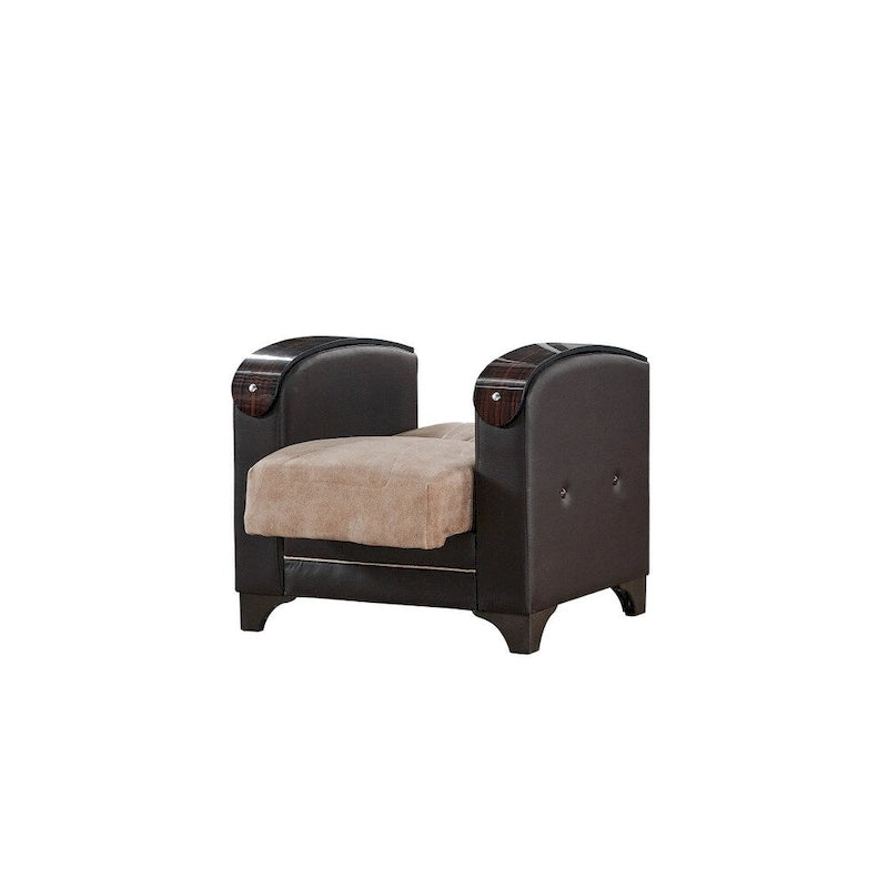 Set soggiorno moderno in 3 pezzi Somali, confortevole, divano letto, divano a due posti e poltrona