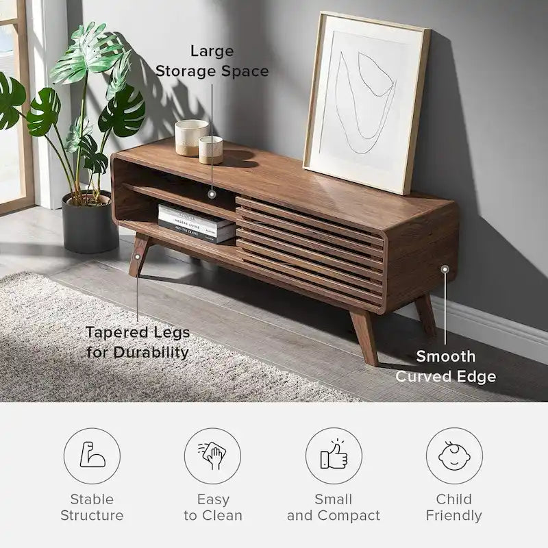 Mobile porta TV Mopio Ensley 46, stile moderno di metà secolo