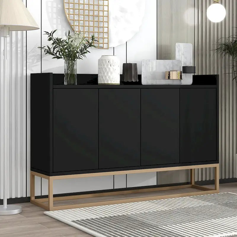 Madia da Cucina Buffet Mobile Credenza per Caffè Mobile Contenitore di Accento Tavolo da Servizio