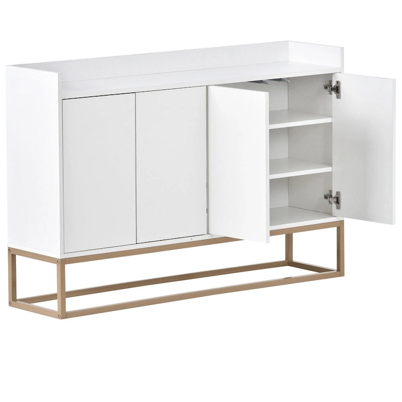 Madia da Cucina Buffet Mobile Credenza per Caffè Mobile Contenitore di Accento Tavolo da Servizio