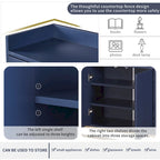 Madia da Cucina Buffet Mobile Credenza per Caffè Mobile Contenitore di Accento Tavolo da Servizio