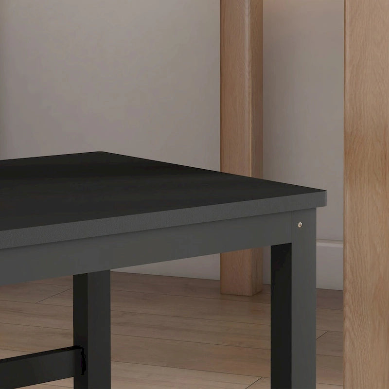 HOMCOM Sedie da Pranzo, Set di 2 Sedie da Cucina e Sala da Pranzo in Stile Rustico con Schienale a Doghe, Seduta in Legno di Pino per Soggiorno