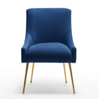 SEYNAR Set di 8 Sedie da Pranzo Moderne in Velluto Glamour per Sala da Pranzo, Sedia Vanity Trapuntata per Soggiorno (senza tavolo)