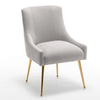 SEYNAR Set di 8 Sedie da Pranzo Moderne in Velluto Glamour per Sala da Pranzo, Sedia Vanity Trapuntata per Soggiorno (senza tavolo)