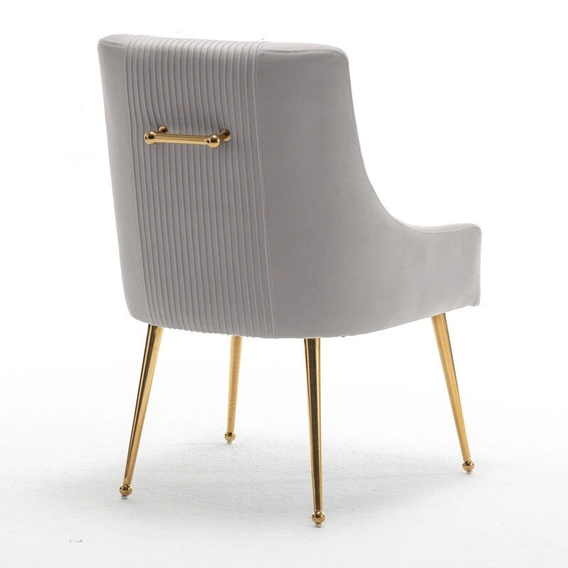 SEYNAR Set di 8 Sedie da Pranzo Moderne in Velluto Glamour per Sala da Pranzo, Sedia Vanity Trapuntata per Soggiorno (senza tavolo)