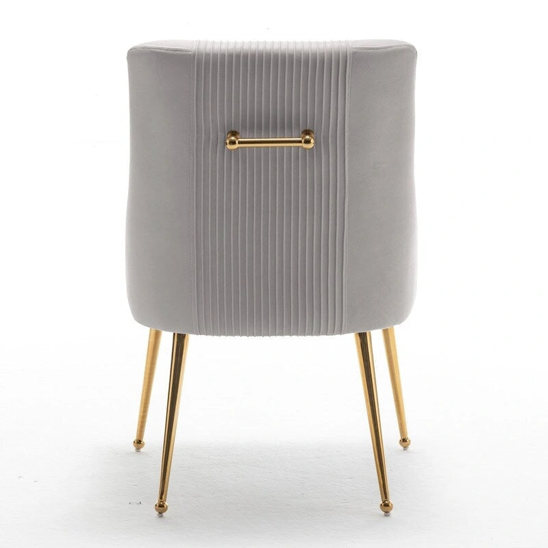 SEYNAR Set di 8 Sedie da Pranzo Moderne in Velluto Glamour per Sala da Pranzo, Sedia Vanity Trapuntata per Soggiorno (senza tavolo)
