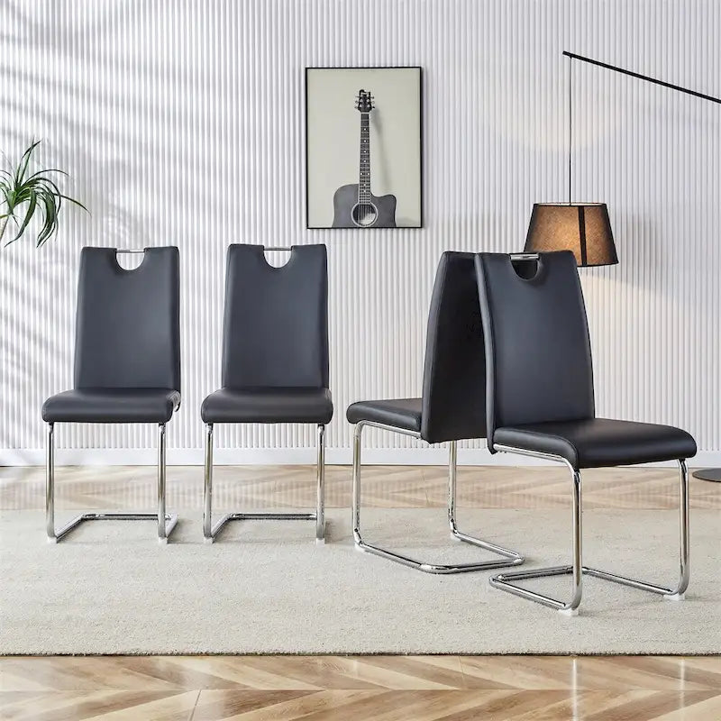 Set di 4 sedie da pranzo moderne, sedie da sala da pranzo/cucina laterali