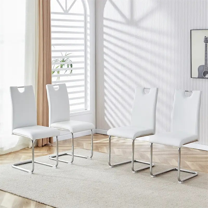 Set di 4 sedie da pranzo moderne, sedie da sala da pranzo/cucina laterali