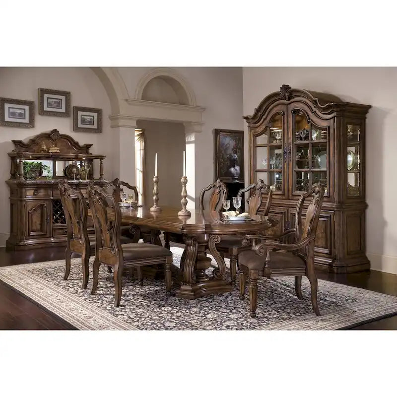 San Mateo Tavolo da pranzo con doppio piedistallo - 46L x 30A x 118P