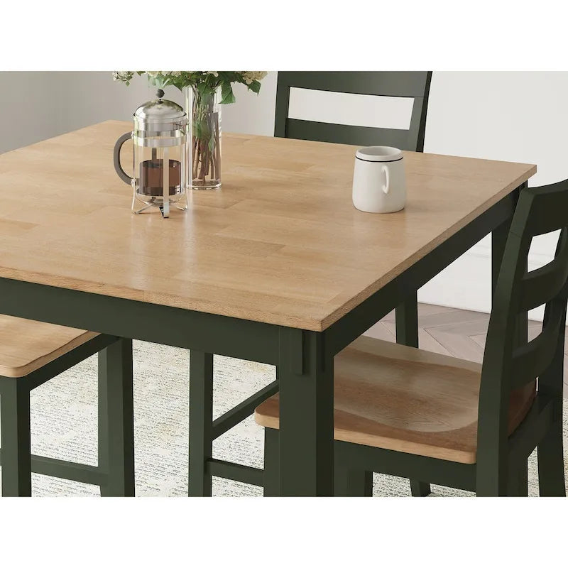 Tavolo da pranzo ad altezza bancone Signature Design by Ashley Gesthaven e 4 sgabelli da bar (set di 5)