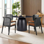 Tavolo da pranzo rotondo Tavolo da cucina Tavolo da pranzo salvaspazio in MDF per 4-6 persone - D 47.24 x H 49.63