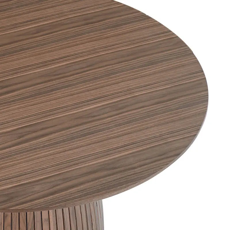 Tavolo da pranzo rotondo Tavolo da cucina Tavolo da pranzo salvaspazio in MDF per 4-6 persone - D 47.24 x H 49.63