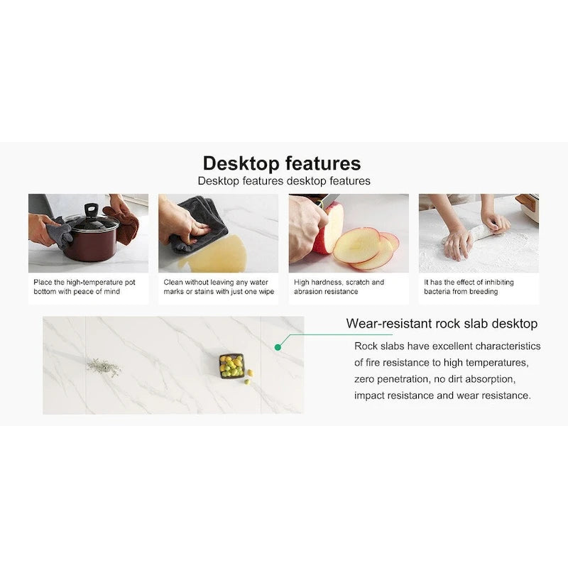 Set da pranzo rettangolare allungabile a 9 pezzi con gambe incrociate in pietra sinterizzata e 8 sedie