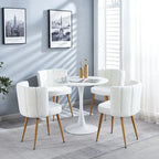 Tavolo da pranzo moderno in 5 pezzi per 4-6 persone