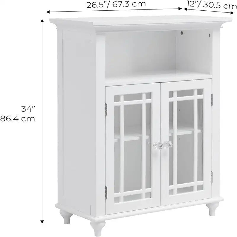 Mobiletto da terra con 1 ripiano regolabile 3 - 12P x 26.5L x 34A