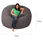 Pouf in memory foam da 180 cm