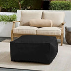 Sorra Home Sunbrella Outdoor Corded Solid Bean Pouf