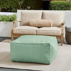 Pouf Sorra Home Sunbrella da esterno con cordino, tinta unita