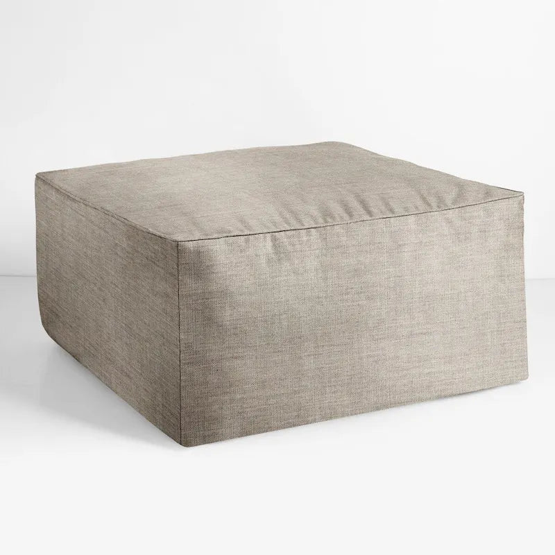 Pouf Sorra Home Sunbrella da esterno con cordino, tinta unita