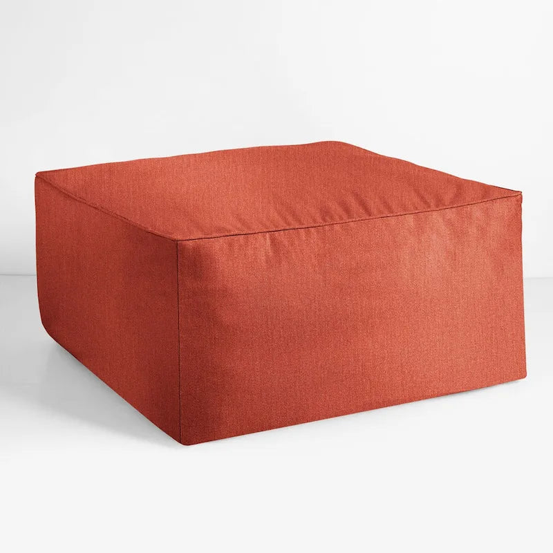 Pouf Sorra Home Sunbrella da esterno con cordino, tinta unita