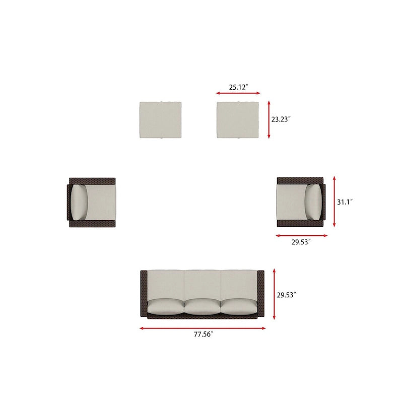 Set da salotto Laguna 5 pezzi