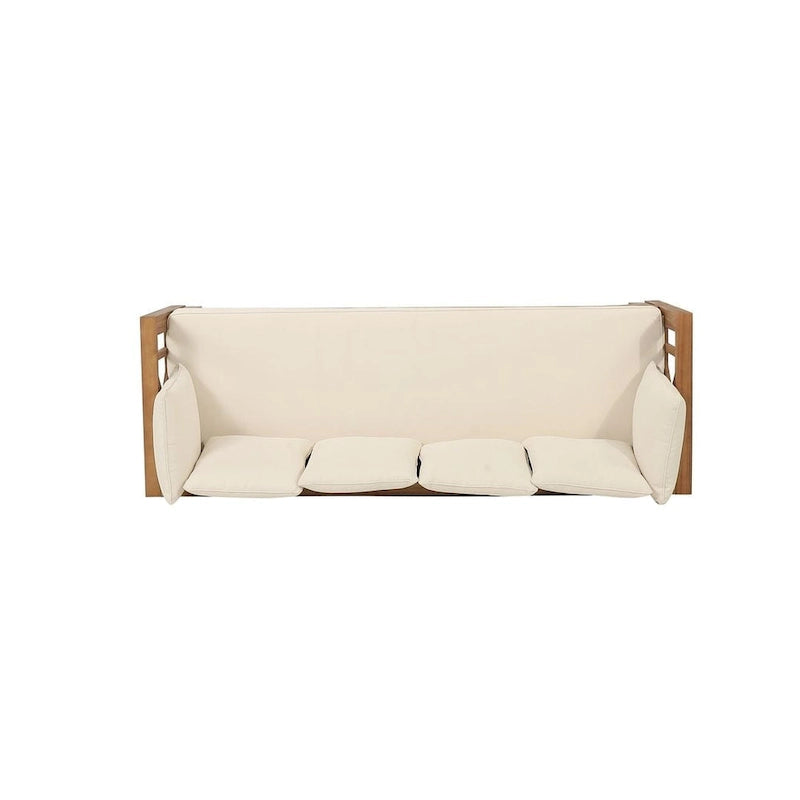 Letto da giorno per esterni in legno di acacia, cuscini resistenti all'acqua di Christopher Knight Home