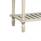 Consolle vintage francese in legno con due ante a vetrina
