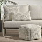 Pouf da interno/esterno in tessuto riciclato Villa by Classic Home Shades 18
