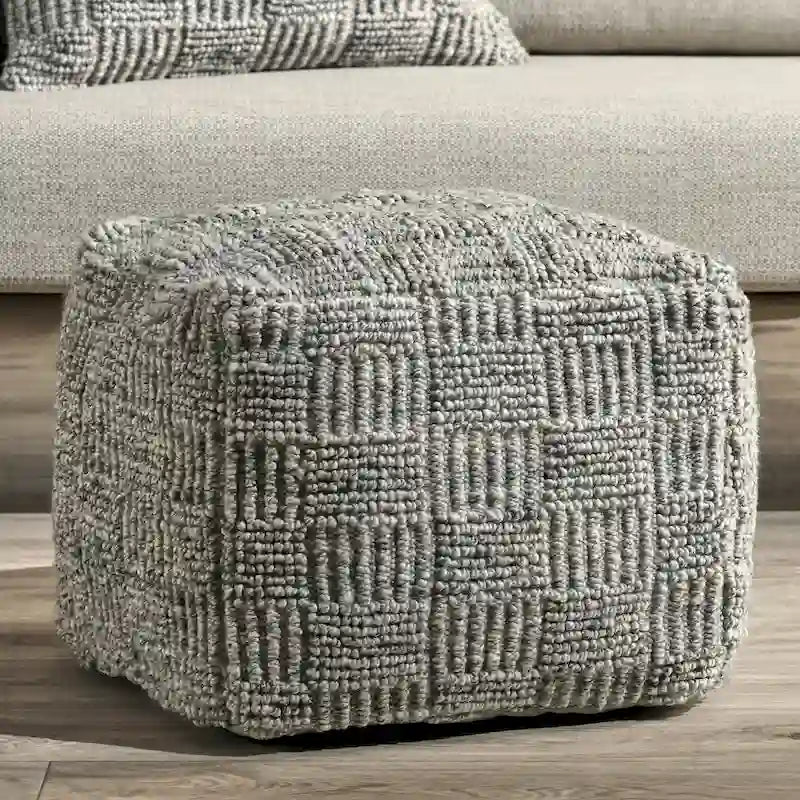 Pouf da interno/esterno in tessuto riciclato Villa by Classic Home Shades 18