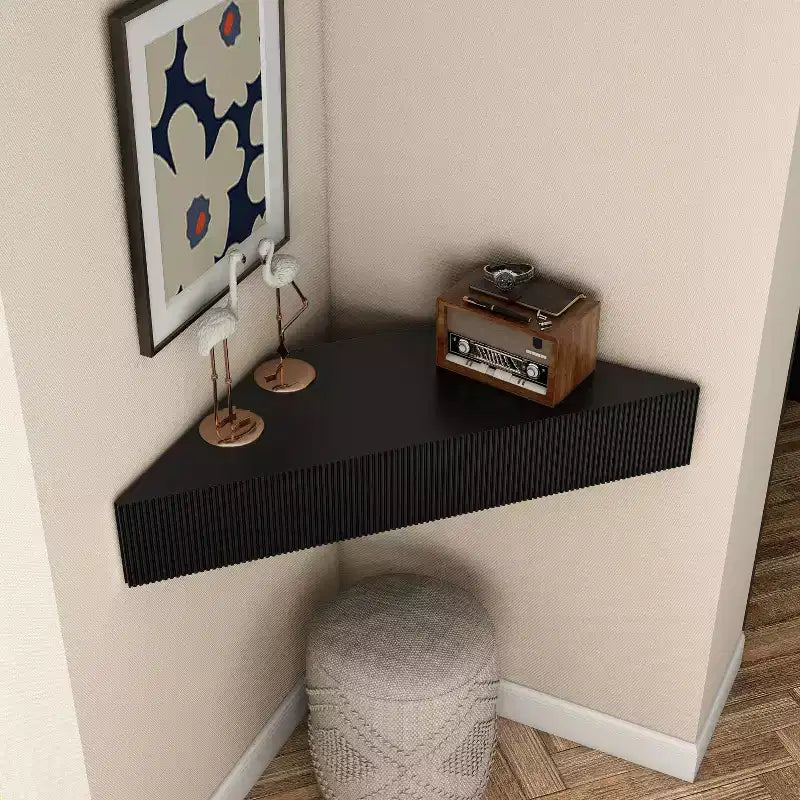 Vondal Porta TV da Parete ad Angolo Moderno Metà Secolo a 3 Ripiani per TV fino a 50"