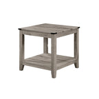 Set Hilton 3 pezzi con tavolino da caffè e tavolini laterali, legno, ripiano portaoggetti, finitura beige