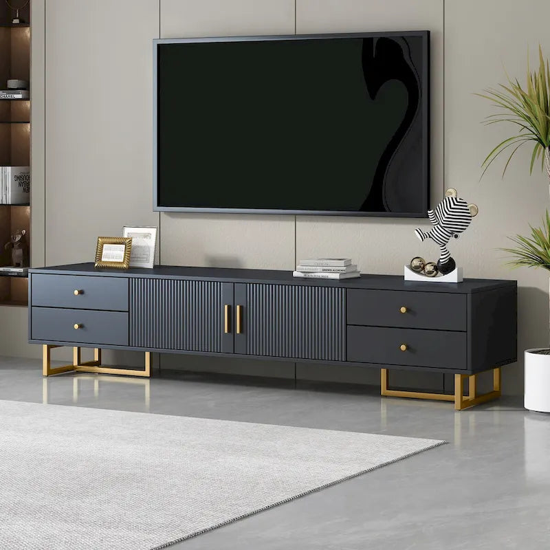 Mobile Porta TV per TV da 65+ Pollici, Tavolo Consolle Media TV, Mobile TV Moderno con Spazio Contenitore, Mobile Contenitore per Soggiorno