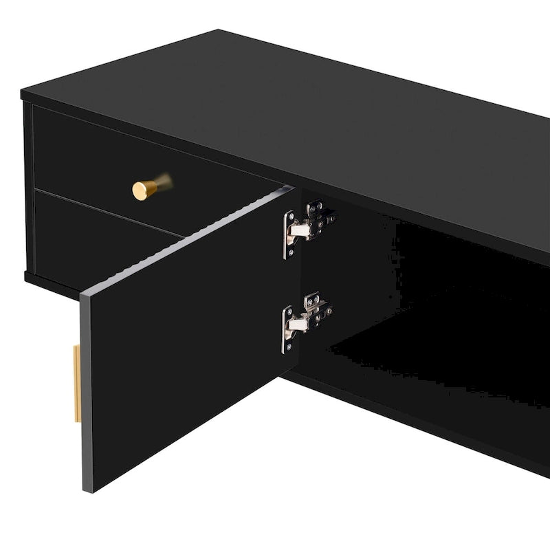 Mobile Porta TV per TV da 65+ Pollici, Tavolo Consolle Media TV, Mobile TV Moderno con Spazio Contenitore, Mobile Contenitore per Soggiorno