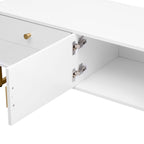 Mobile Porta TV per TV da 65+ Pollici, Tavolo Consolle Media TV, Mobile TV Moderno con Spazio Contenitore, Mobile Contenitore per Soggiorno