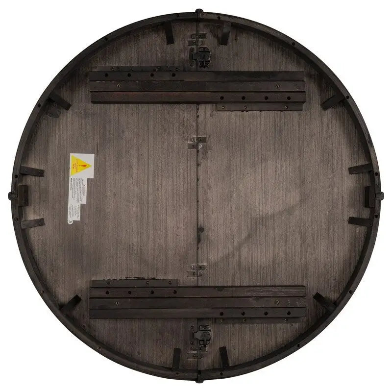 Tavolo rotondo/ovale estensibile e regolabile in stile rustico, tavolo da poker, tavolo da pranzo, tavolo da cucina