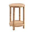 Tavolino in Rattan Rafina di Kate and Laurel - 16x16x24