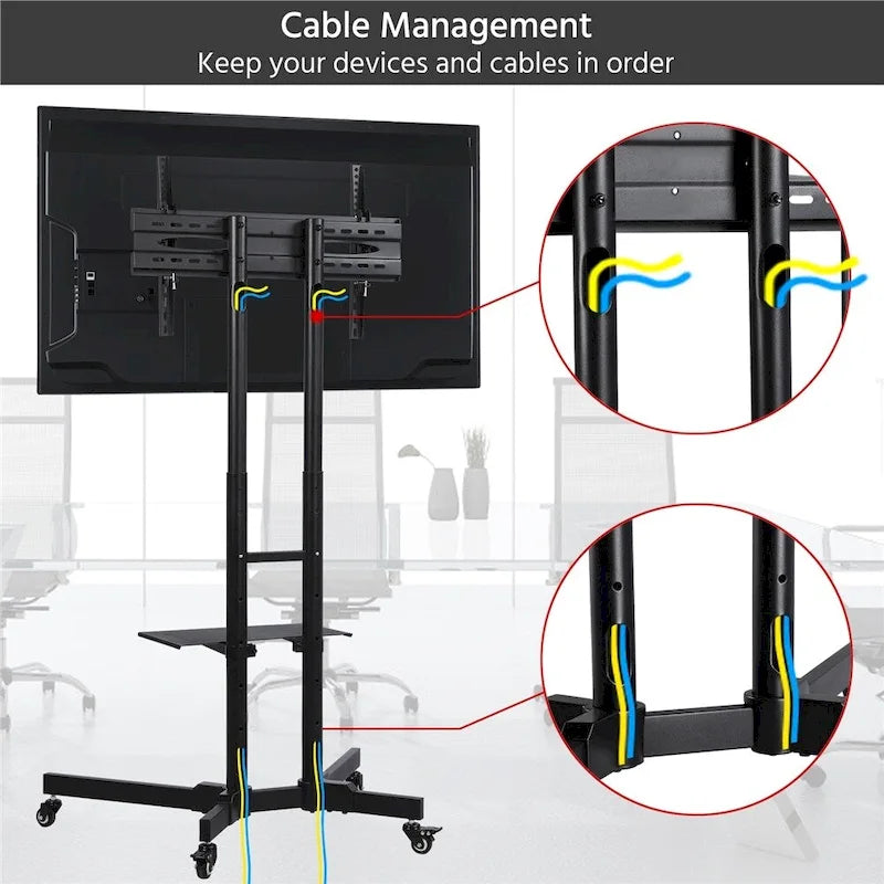 Supporto Carrello TV Yaheetech per Schermi Piatti LCD da 32 a 75 Pollici