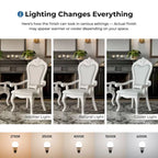 Set da pranzo espandibile 7 pezzi in legno massello tradizionale Eugene Furniture of America